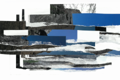 Out of the 'blue' VX, collage of a magazine, digital print, limited edition of 10, 38 x 21