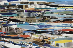 decollage of a magazine, 28 x 15