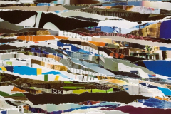 decollage of a magazine, 28 x 21