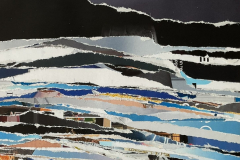 decollage of a magazine, 28 x 21