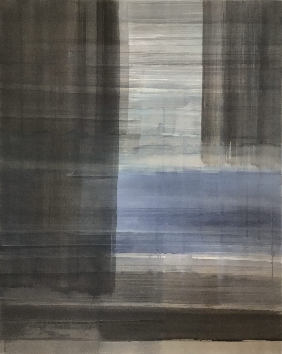 acrylic and inc on canvas, 80 x 100