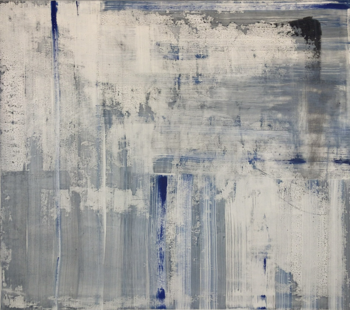 acrylic and oil on canvas, 100  x  87