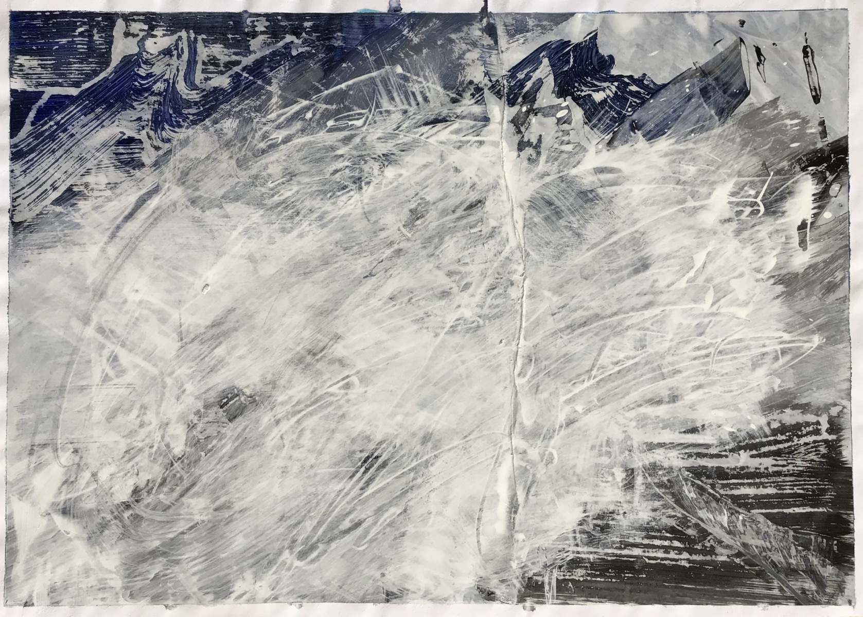 acrylic on paper, 70 x 50